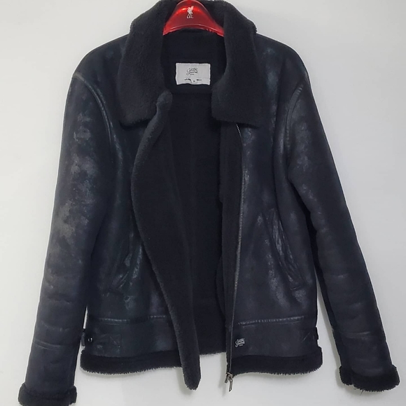 Sixth June Paris Shearling Aviator Jacket - Picture 6 of 7